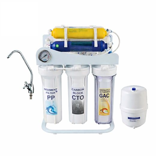 Stație de filtrare cu osmoză inversă, 7 trepte, fară pompă, cu mineralizare