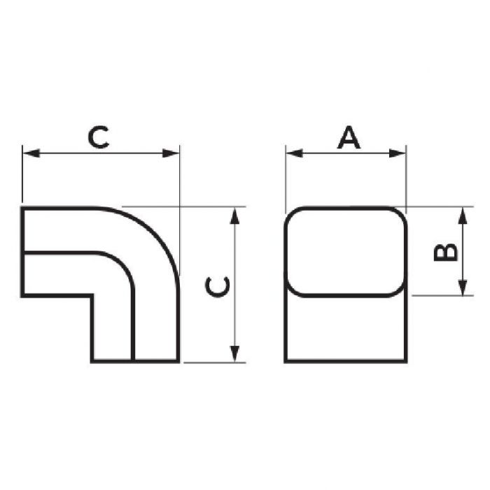 Curba canal 90 de grade EXCELLENS CA 60-EXC NEW LINE TC - N11120260