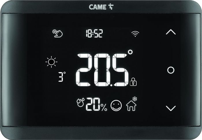 Termostat CAME TH/750 BK WIFI cu fir pe perete /845AA-0150