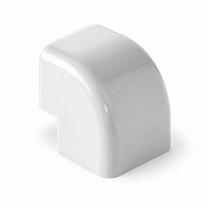 Curba unghi exterior CANALPLAST 70 - Alb RAL 9010