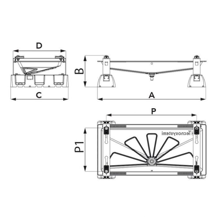 Tavă de scurgere a condensului cu cablu de încălzire 6 mt Blue River (1050x400mm) 11100101F6