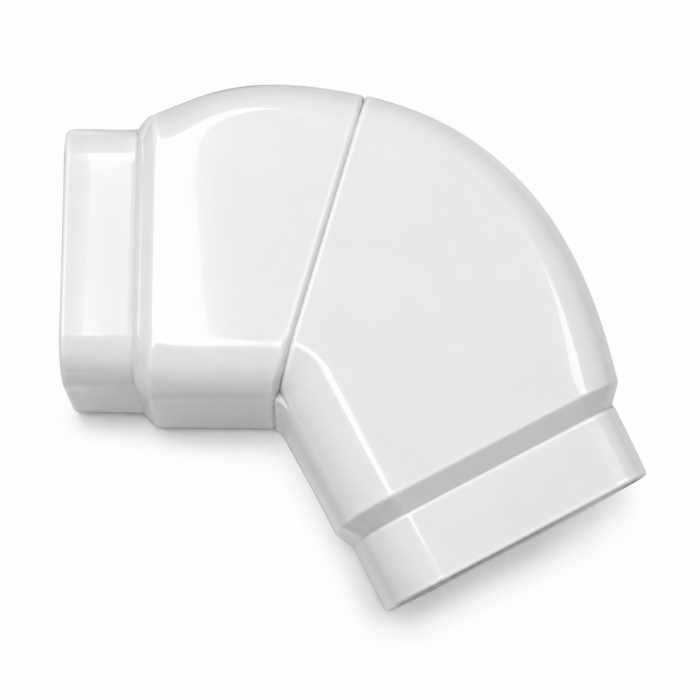 Curba reglabila canal 45-135 grade CANALPLAST 65 - Alb RAL 9010