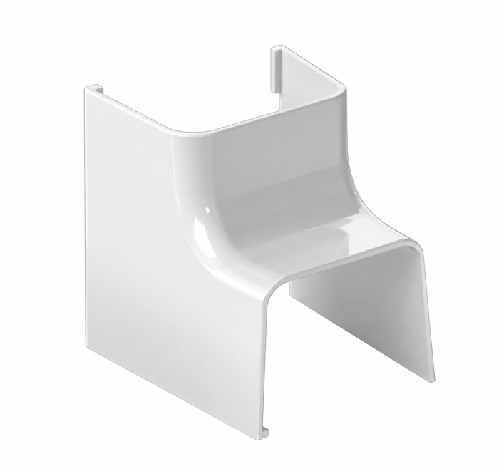 Curba unghi interior CANALPLAST 70 - Alb RAL 9010