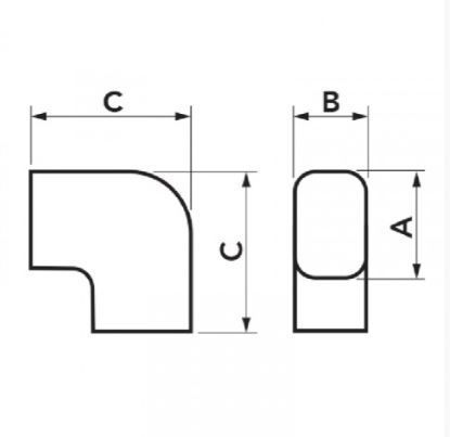 Curba canal 90 de grade EXCELLENS CP 60-EXC NEW LINE TC - N11120160