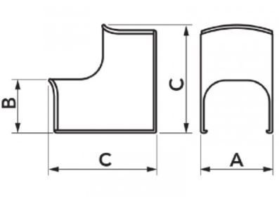 Curba unghi interior OPTIMA GRI ANTR. CAI 75-OPT SCD100159