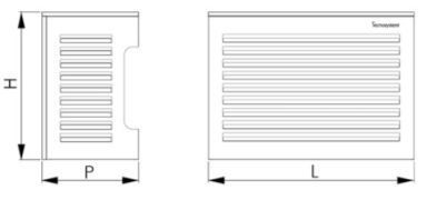 Protectie estetica TS-COVER pentru unitati exterioare cu acoperis inclinat 5° XL LARGE SCD500166