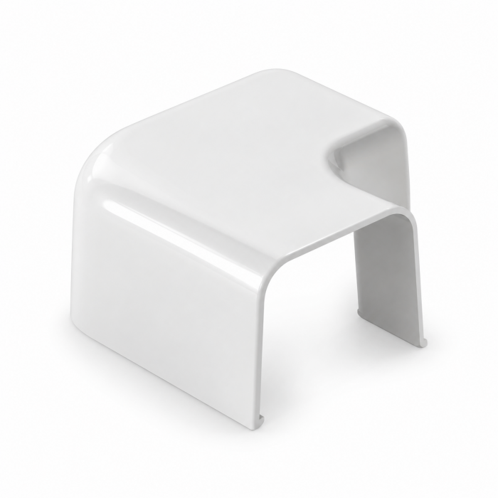 Curba canal 90 grade CANALPLAST 65 - Alb RAL 9010