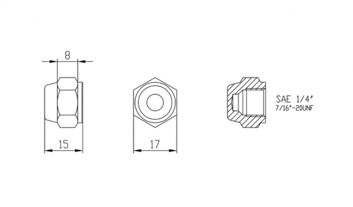 Dop obturator 1/4"