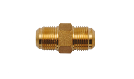 Racord drept din alama 1/2" × 1/2"