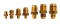 Racord drept din alama 1/4" × 3/8"