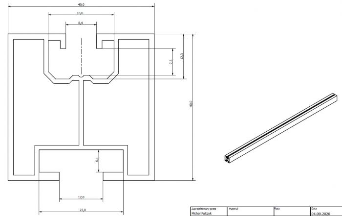 Profil din aluminiu SPL-1 