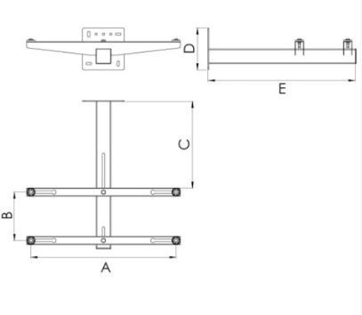 Suport telescopic pe coloana IVORY TSCT SCD500141