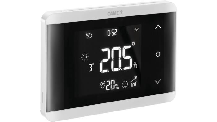 Termostat CAME TH/750 WH WIFI cu fir pe perete /845AA-0140