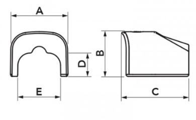 Terminatie iesire tevi OPTIMA GRI ANTR. TS 75-OPT SCD100174